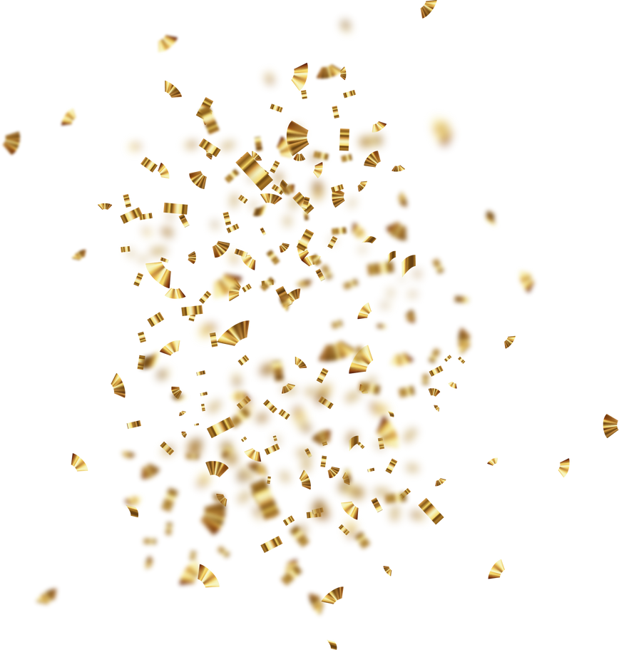 Golden confetti