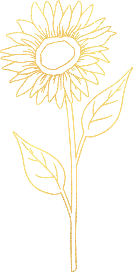 Static Gold Daisy Flower 